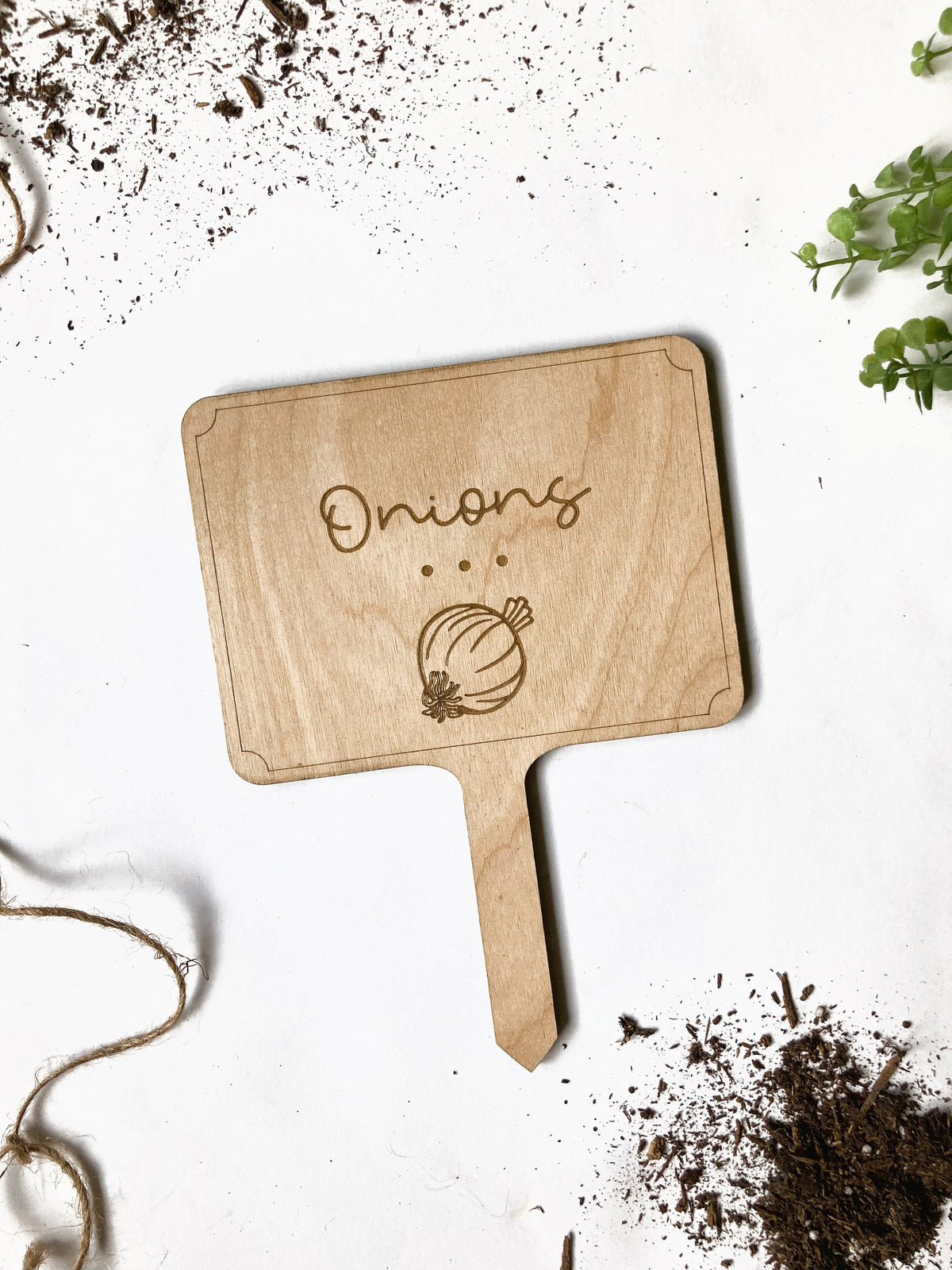 Wood Vegetable Herb Garden Stake – photo 3