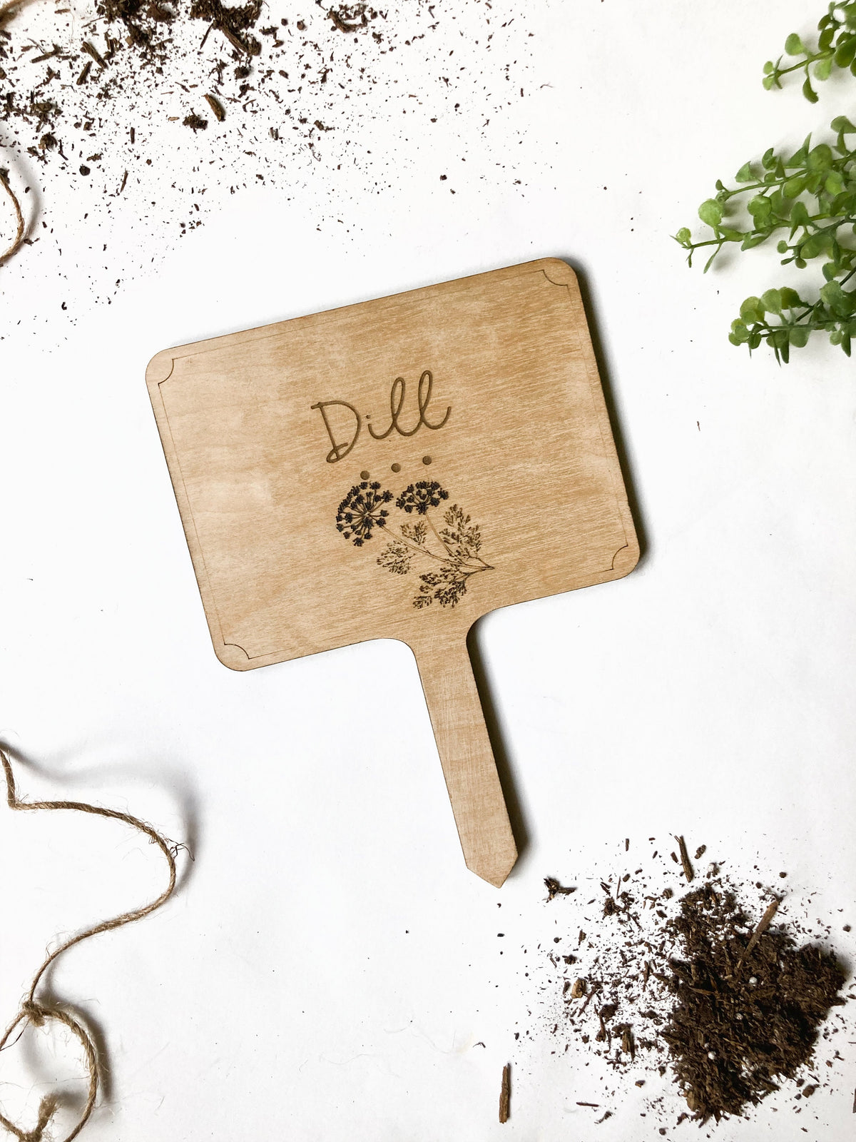 Wood Vegetable Herb Garden Stake – photo 8