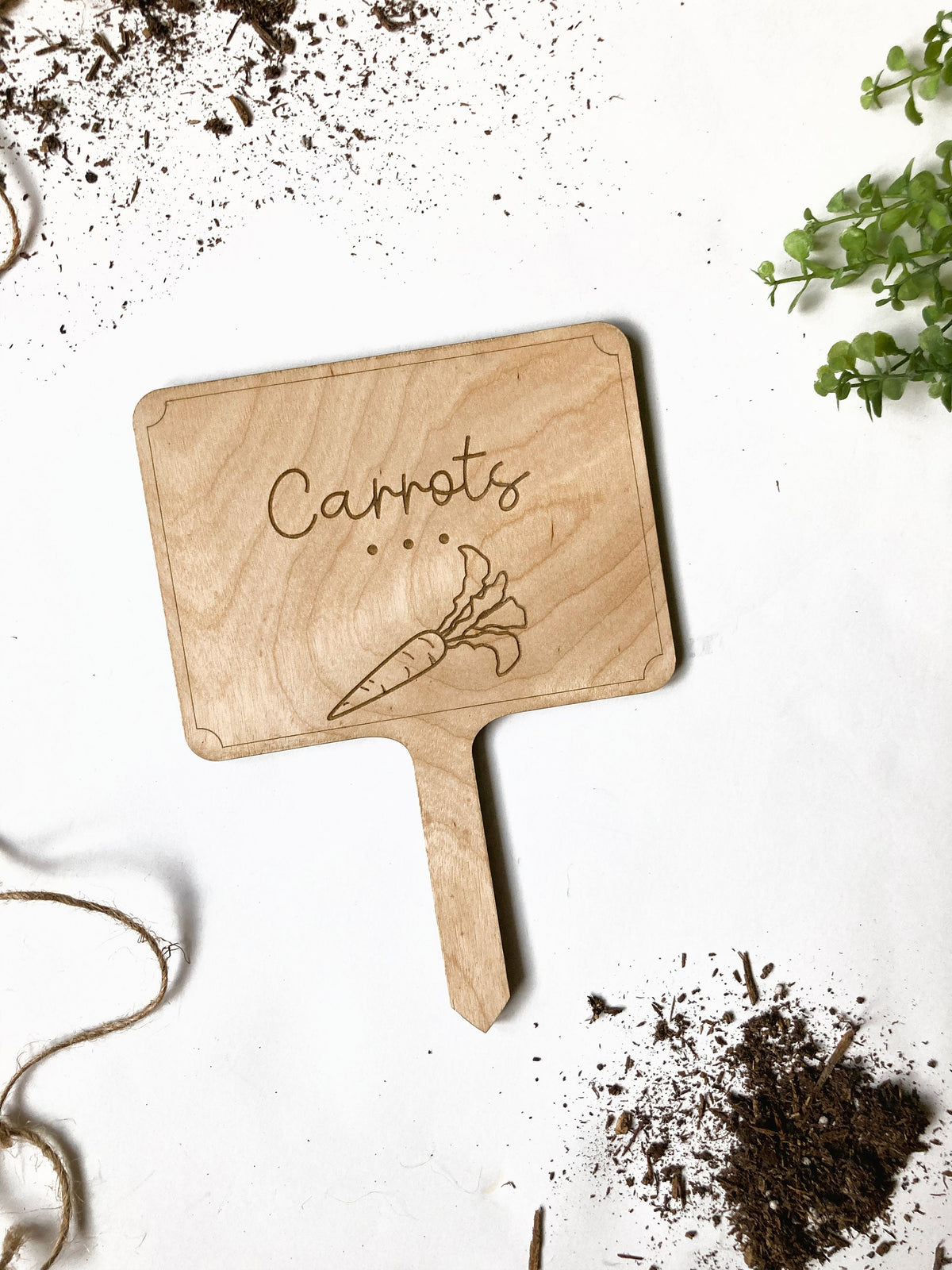 Wood Vegetable Herb Garden Stake – photo 9