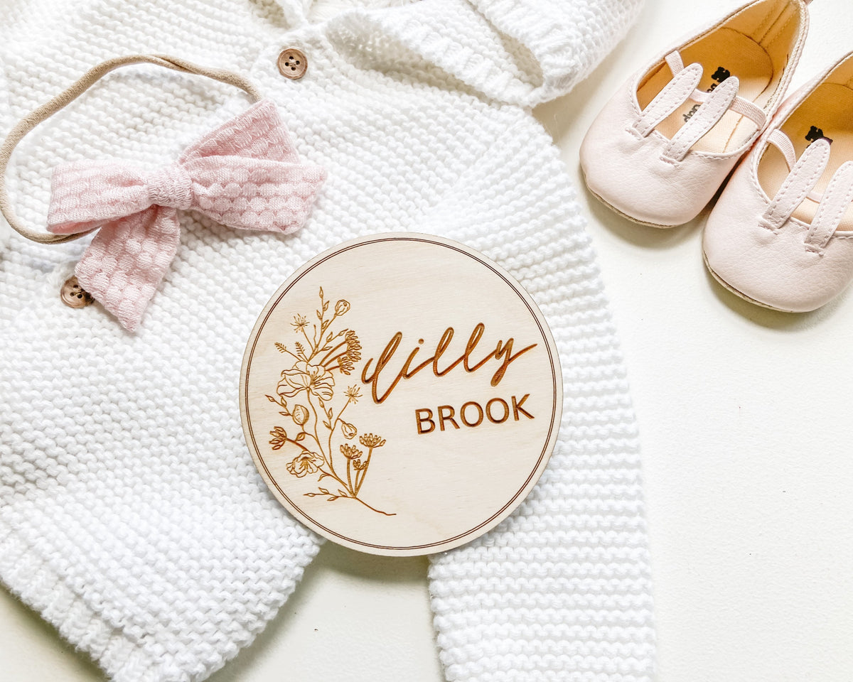 Wildflower Baby Monthly Milestone Markers – photo 7