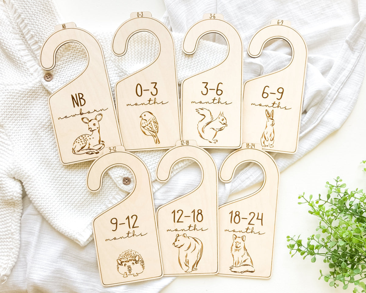 Woodland Animals Baby Closet Dividers