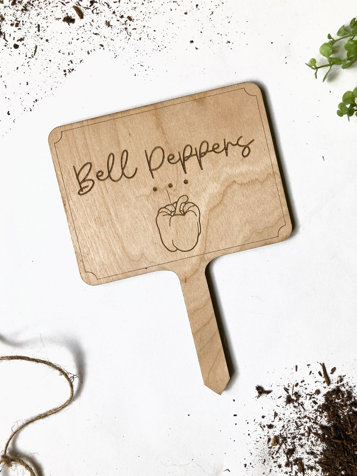 Wood Vegetable Herb Garden Stake – photo 5