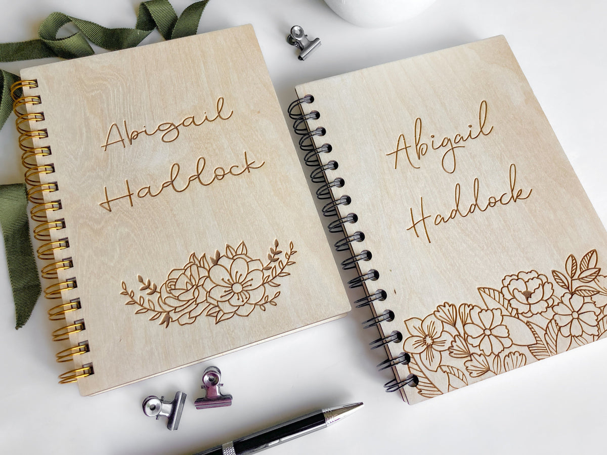 Personalized Floral Notebook – photo 2