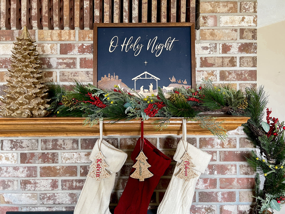Wood Nativity Sign – photo 5