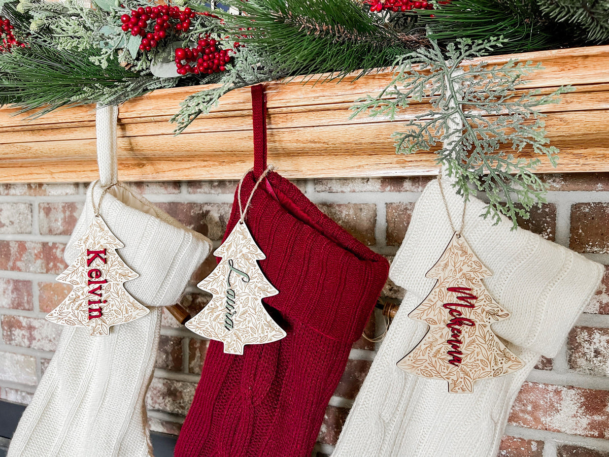 Christmas Stocking Name Tag Custom – photo 5