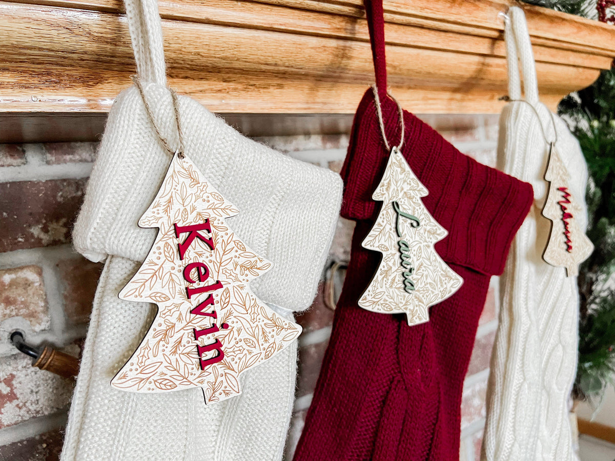 Christmas Stocking Name Tag Custom – photo 6