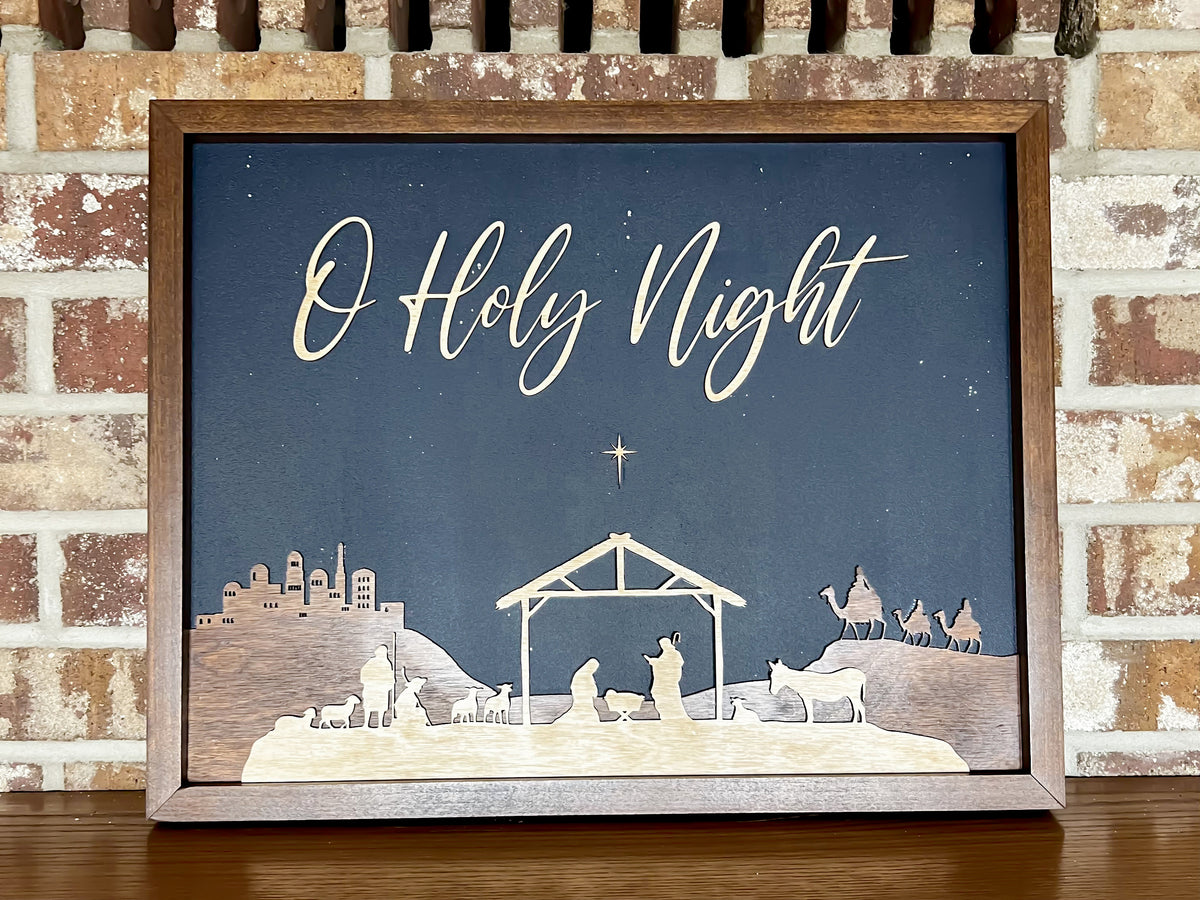 Wood Nativity Sign – photo 6