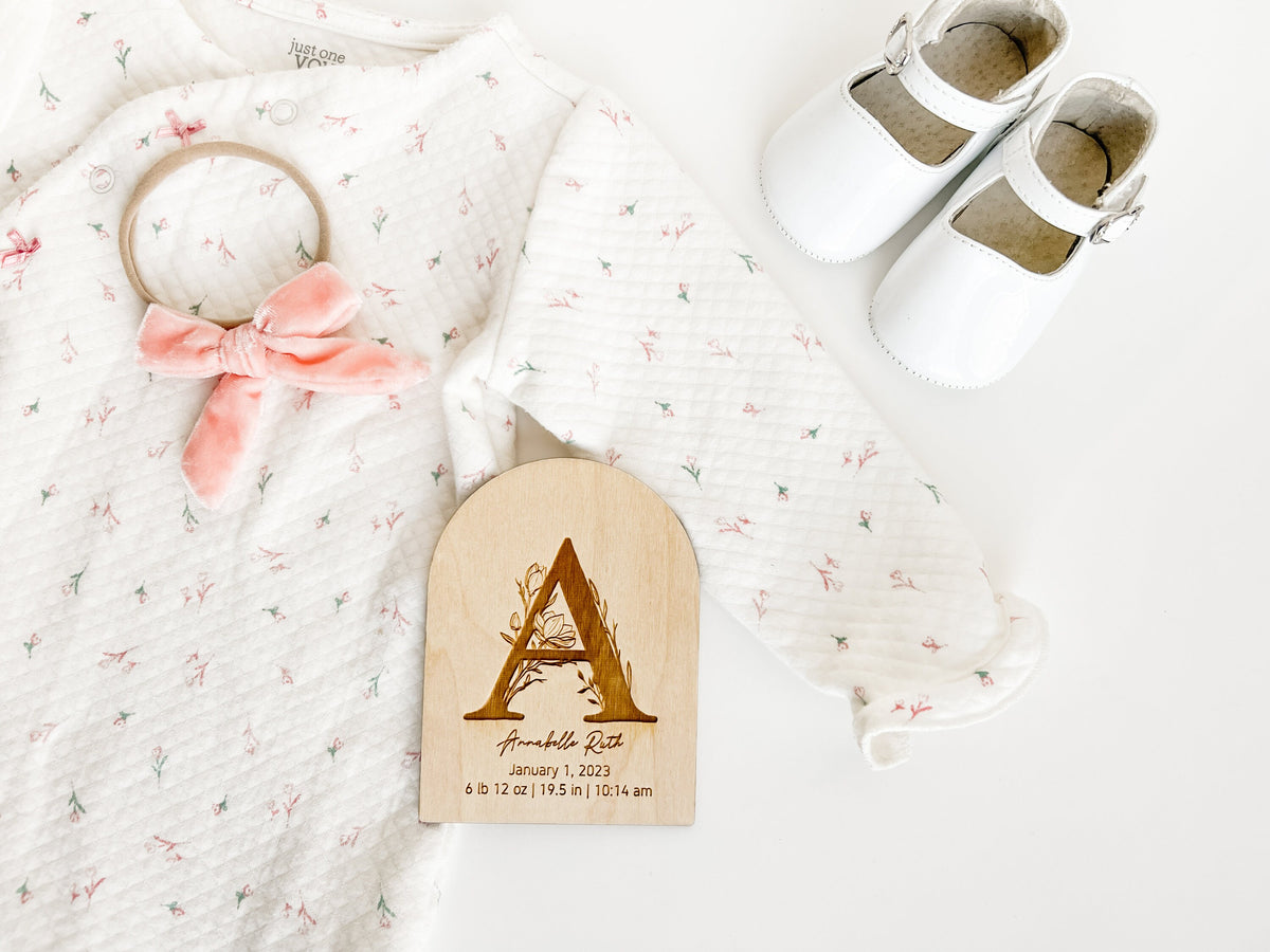 Floral Number Baby Monthly Milestone Markers – photo 3