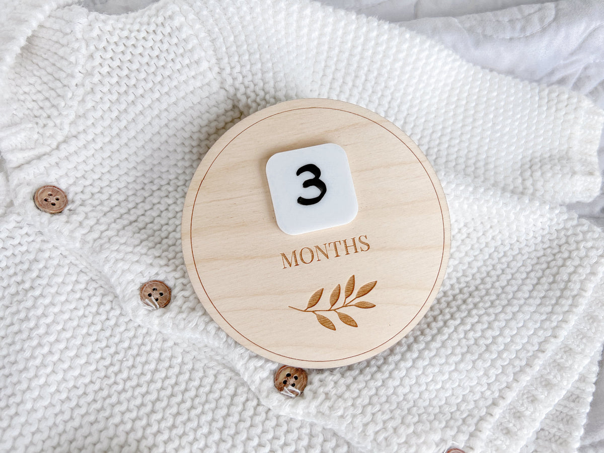 Leaf Monthly Milestone Marker