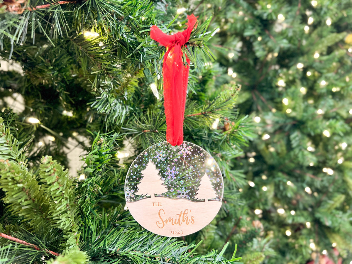 Personalized Family Name Christmas Ornament – photo 2