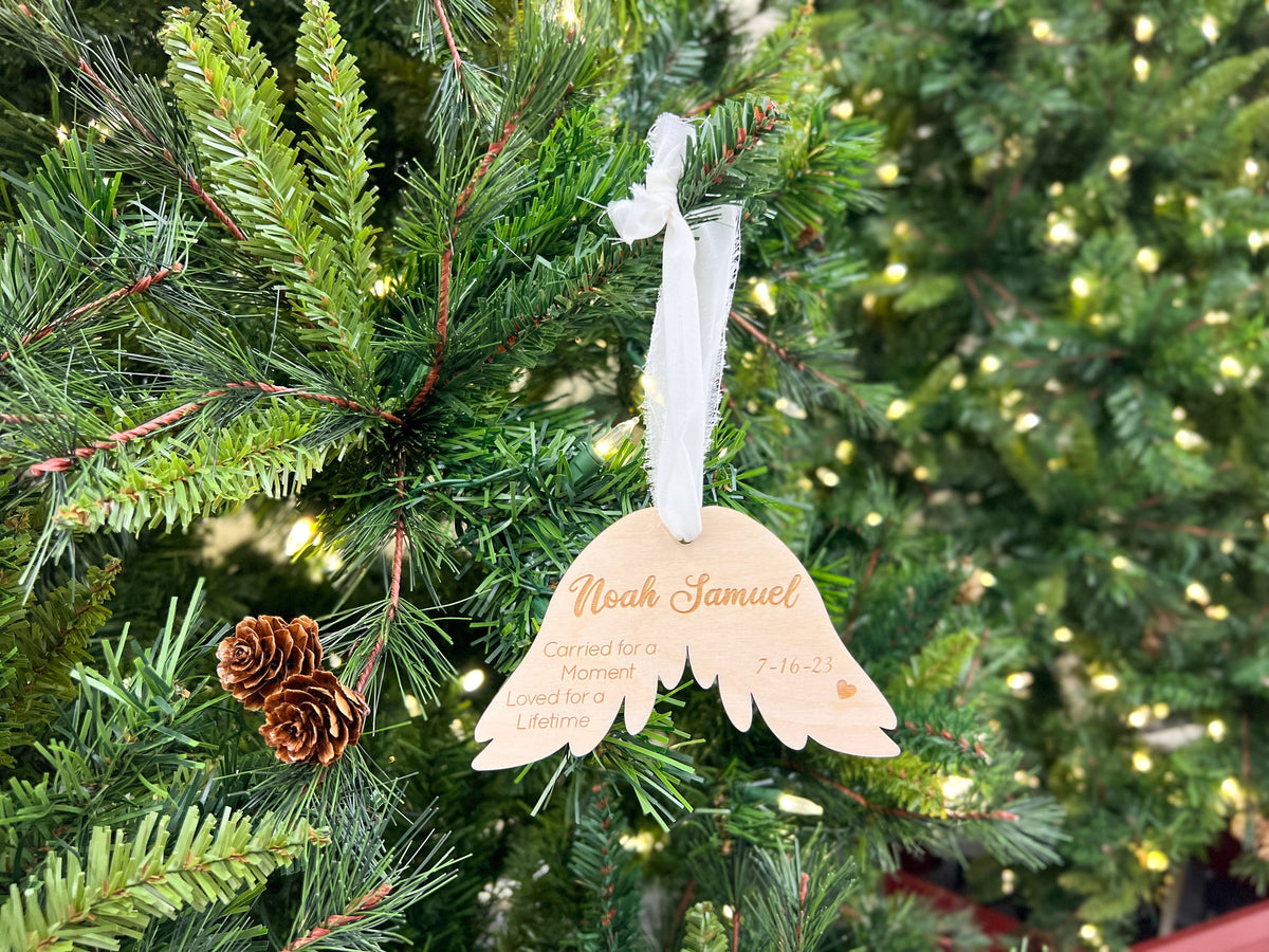 Personalized Mirrored Acrylic Miscarriage Ornament – photo 3