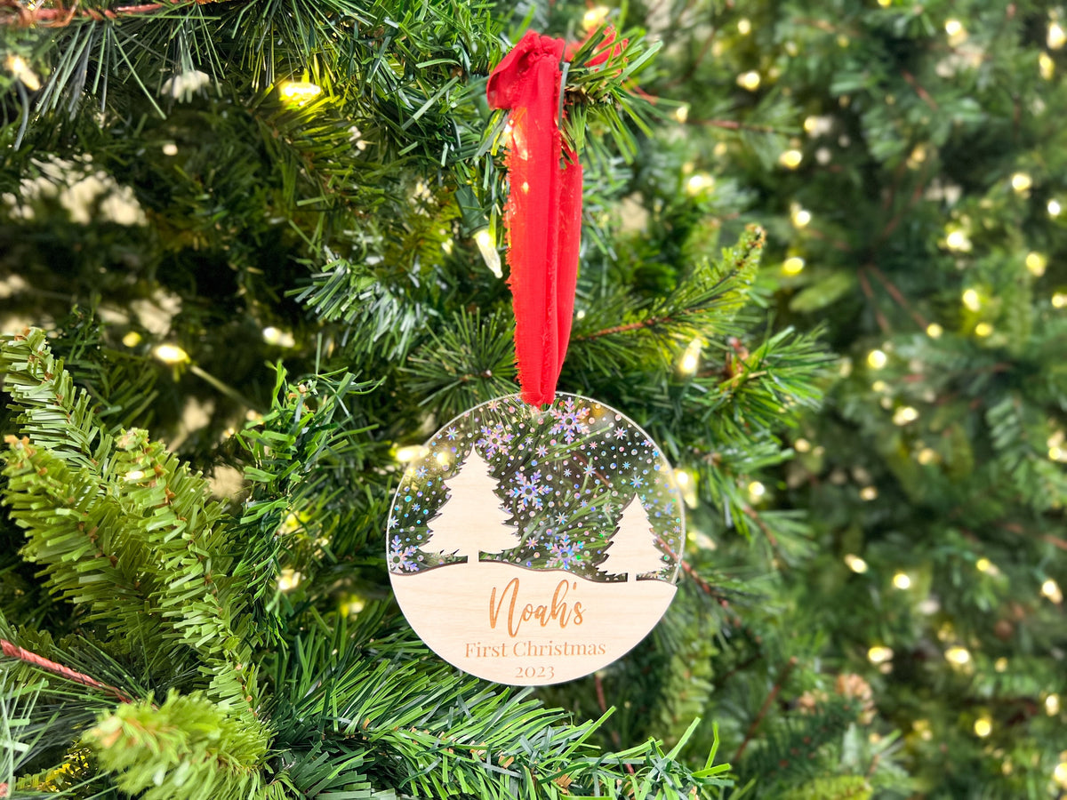 Personalized Baby's First Christmas Ornament – Baby Name Keepsake – photo 2
