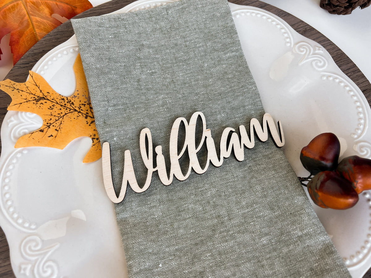Thanksgiving Personalized Name Tags