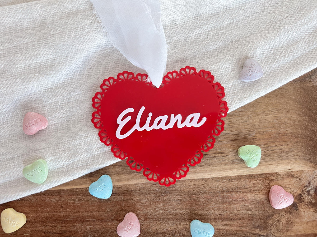 Scallop Lace Heart Tag – photo 8