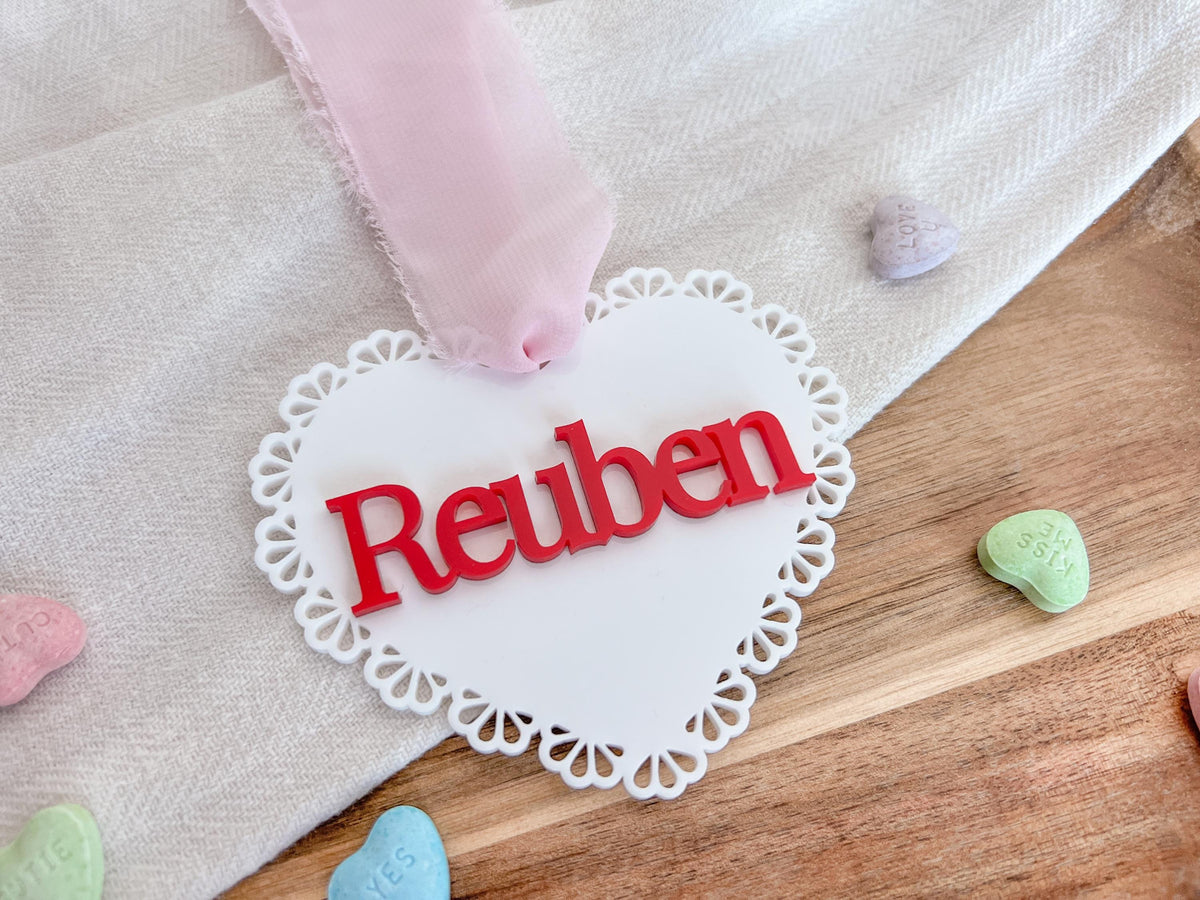 Scallop Lace Heart Tag – photo 7