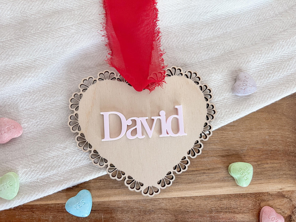 Scallop Lace Heart Tag – photo 5