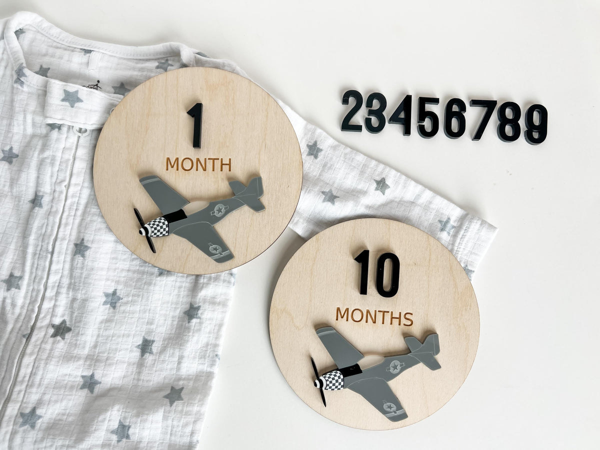 Airplane Monthly Milestone Markers – photo 3