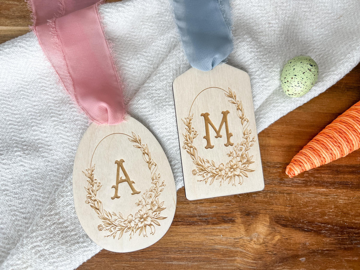 Floral Chinoiserie Easter Basket Tag – photo 2