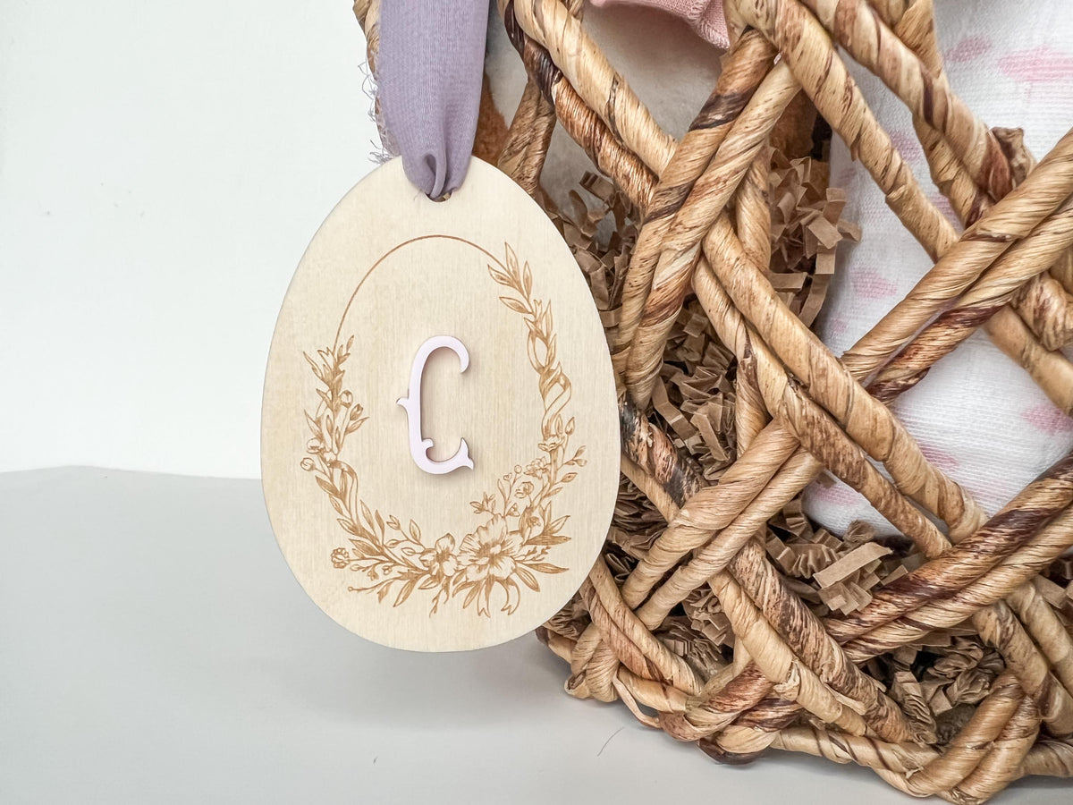 Floral Chinoiserie Easter Basket Tag – photo 4