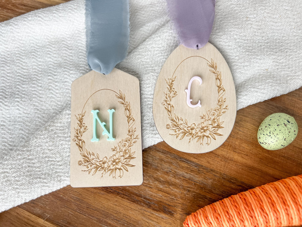 Floral Chinoiserie Easter Basket Tag – photo 5