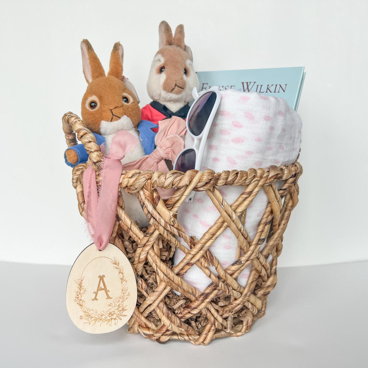 Floral Chinoiserie Easter Basket Tag – photo 3