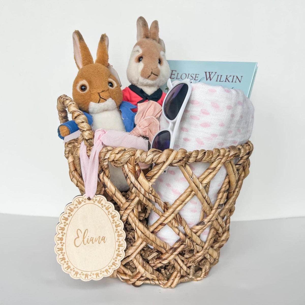 Scalloped Lace Easter Basket Tag – Bunny Easter Tag – photo 2