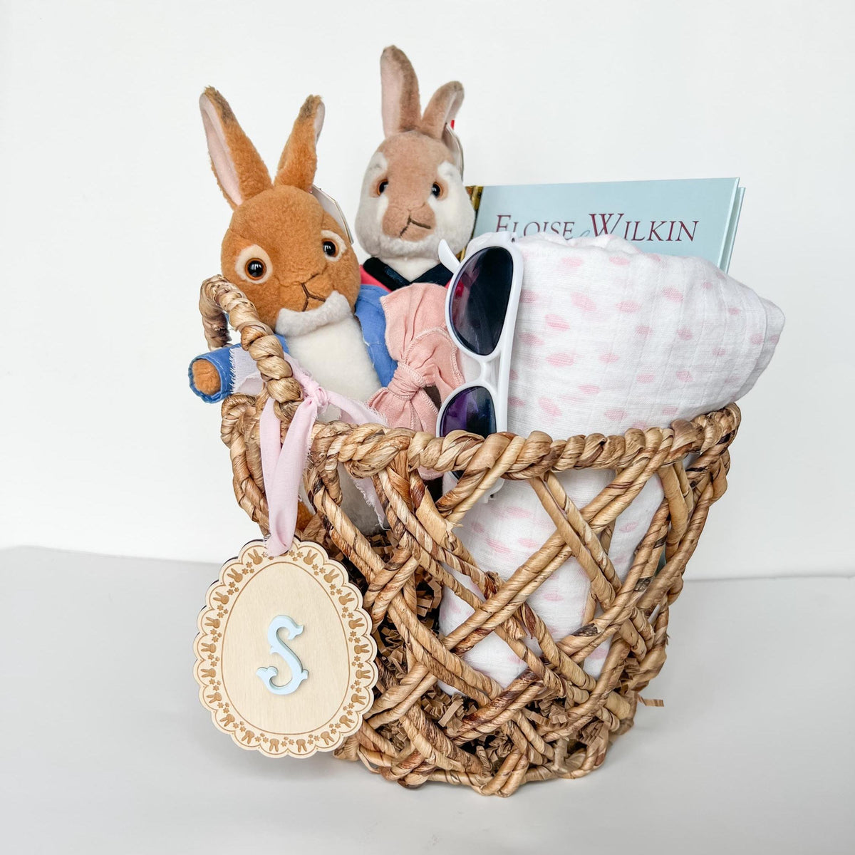 Scalloped Lace Easter Basket Tag – Bunny Easter Tag – photo 2