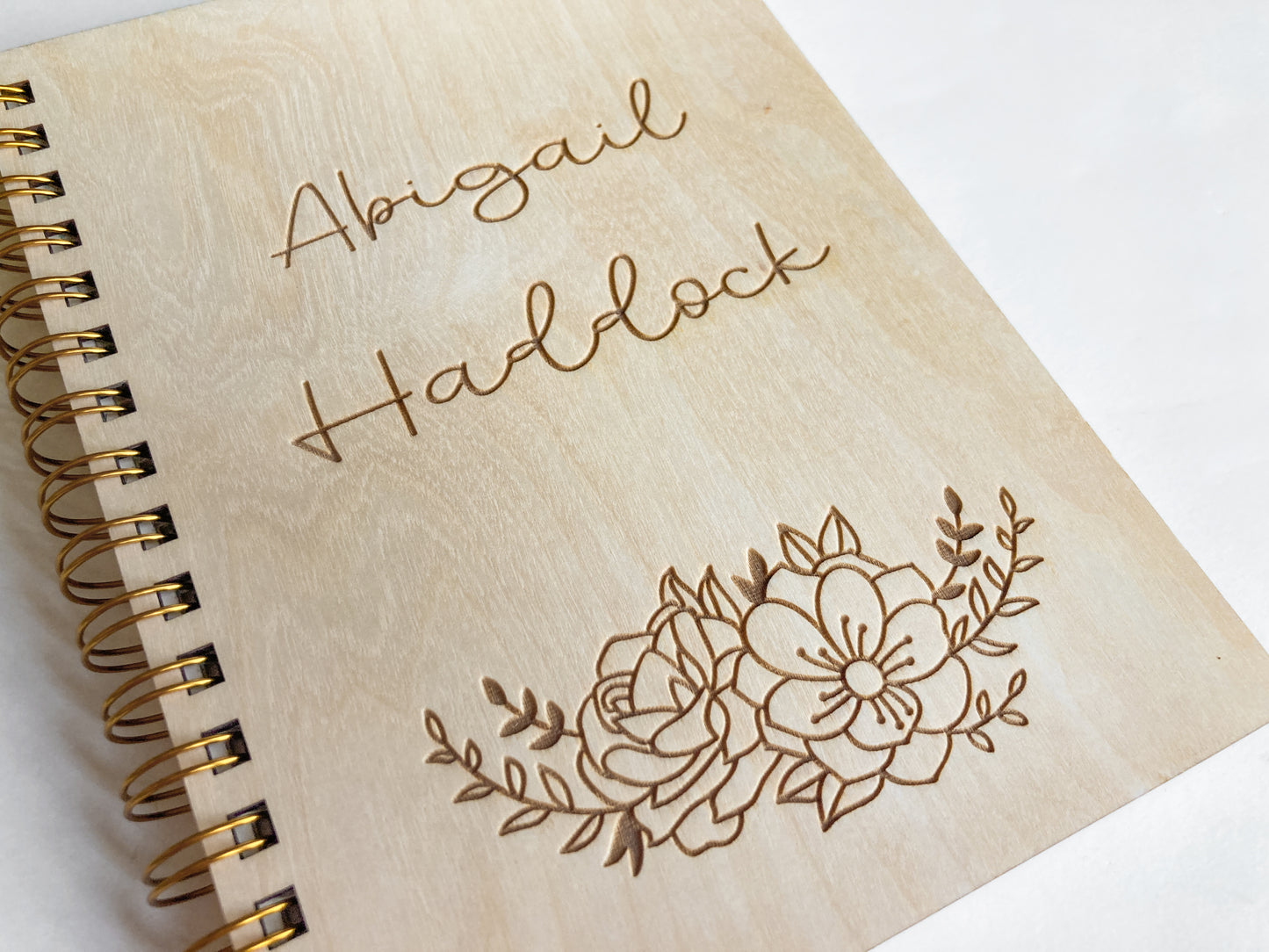 Personalized Floral Notebook Journals or Sketchbook