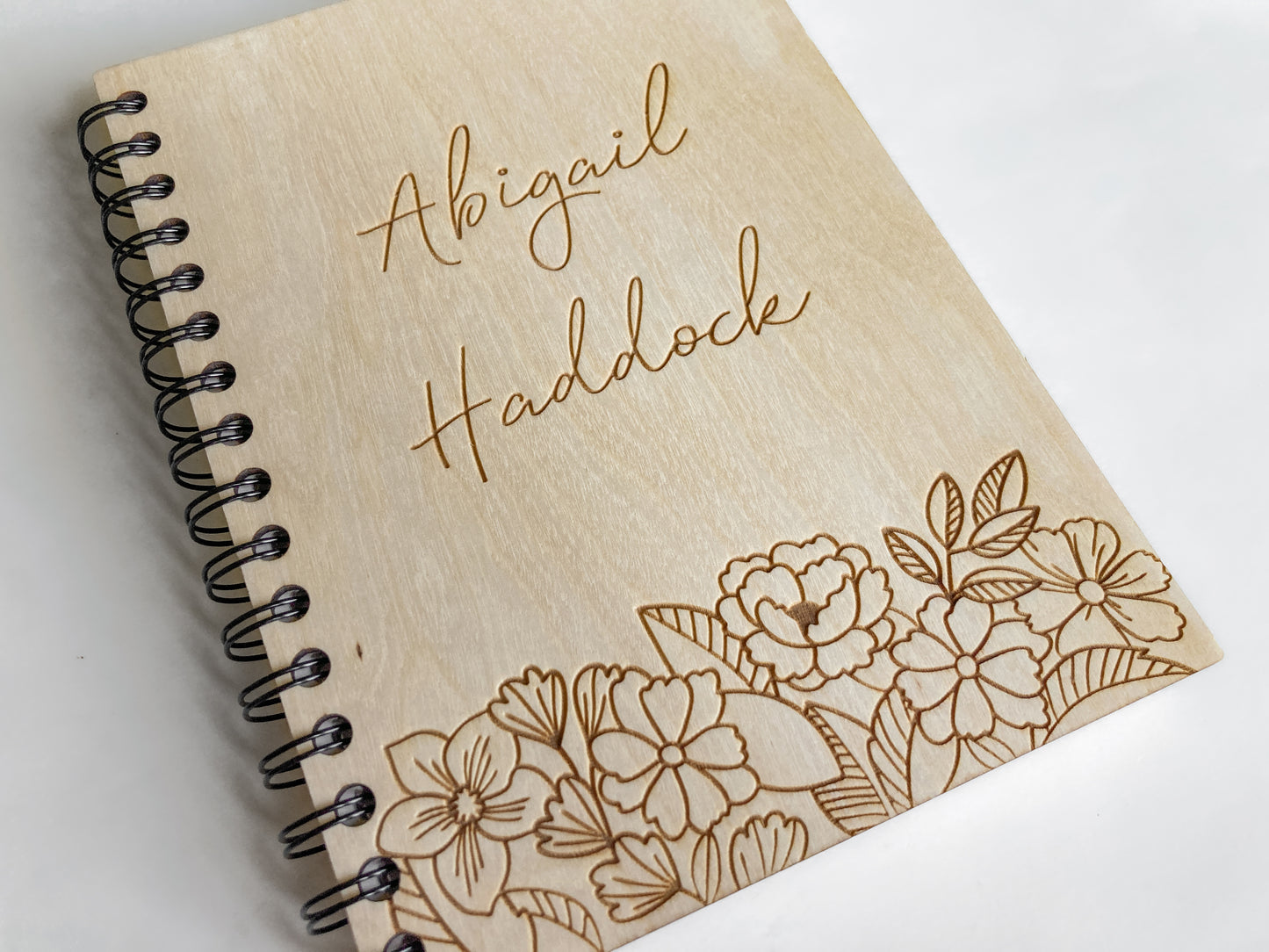 Personalized Floral Notebook Journals or Sketchbook