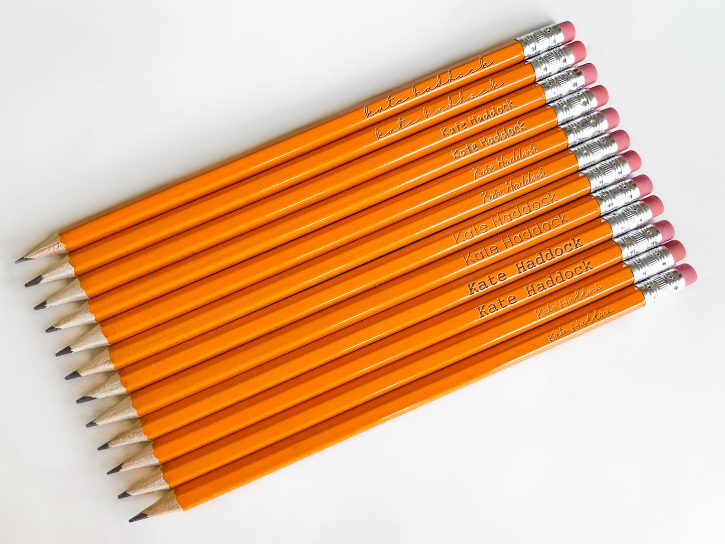 Personalized #2 Pencils 12 Pack with Student Name